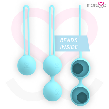 Set Osian premium in silicone turchese di MORESSA, con dettagli eleganti e morbidi, ideale per uno stile sofisticato.