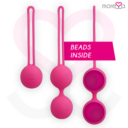 Set di silicone rosa MORESSA Osian Premium, include Osian One 51 g, Osian Two 101 g e Osian Three 85 g, per uso professionale e artigianale.