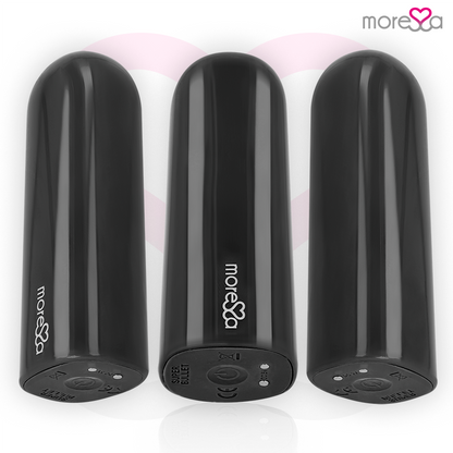 Telecomando vibratore MORESSA NIX nero, compatibile con dispositivi di stimolazione intimi, con pulsanti di controllo intuitivi.