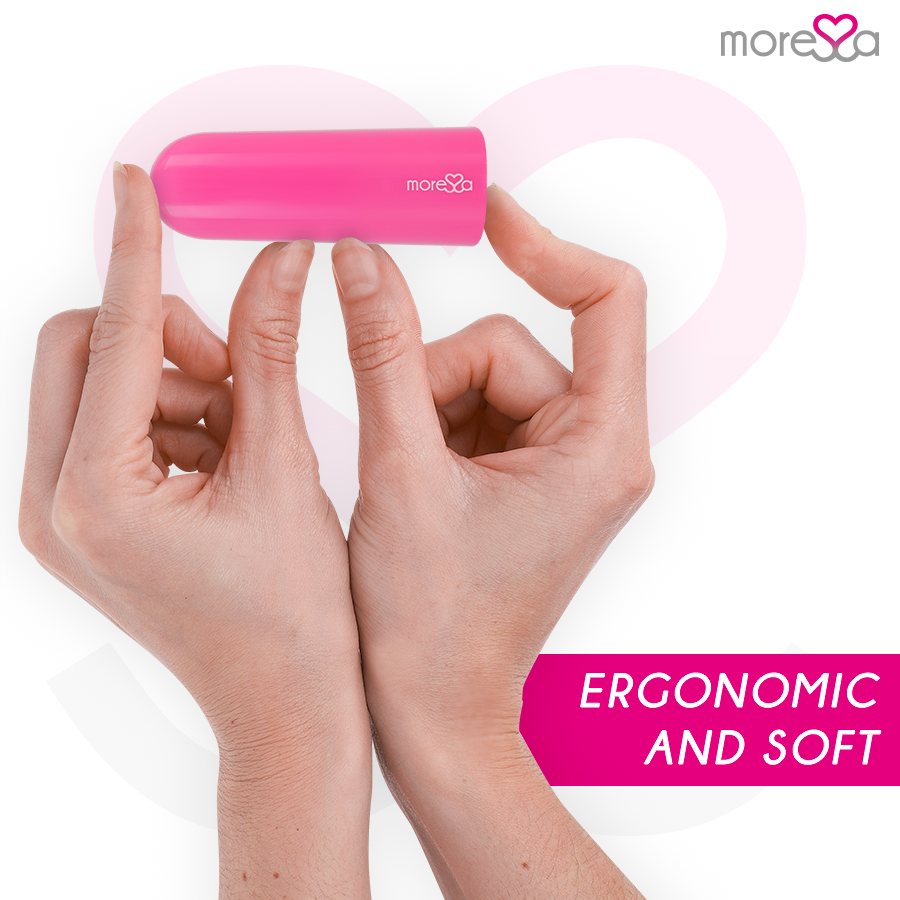 Telecomando vibratore Nix rosa della marca MORESSA, dispositivo compatto e colorato per stimolazione.