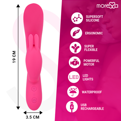 Telmo Premium silicone ricaricabile MORESSA, dettaglio del design e della forma del prodotto in silicone di alta qualità.