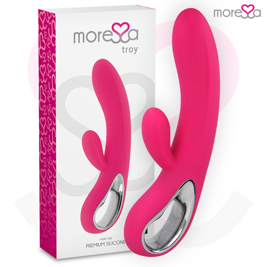 Silicone ricaricabile MORESSA TROY PREMIUM in nero, con superficie liscia e design ergonomico.