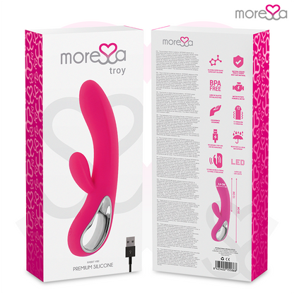 Penna in silicone ricaricabile MORESSA TROY PREMIUM, design elegante e resistente, ideale per scrivere con comfort.