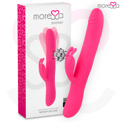Vibratore Somer Premium a rotazione multipla MORESSA, dispositivo di stimolazione con design elegante e controlli intuitivi