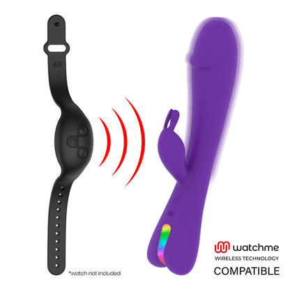 Orologio MR. BOSS AITOR RABBIT compatibile con tecnologia wireless WatchMe, cinturino nero e quadrante digitale, vista frontale
