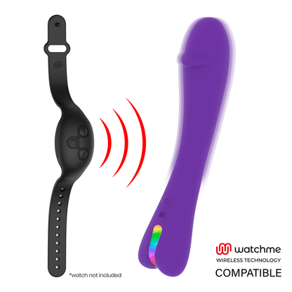 Orologio vibratore MR BOSS Enzo WatchMe compatibile con tecnologia wireless, display digitale e cinturino in silicone nero.