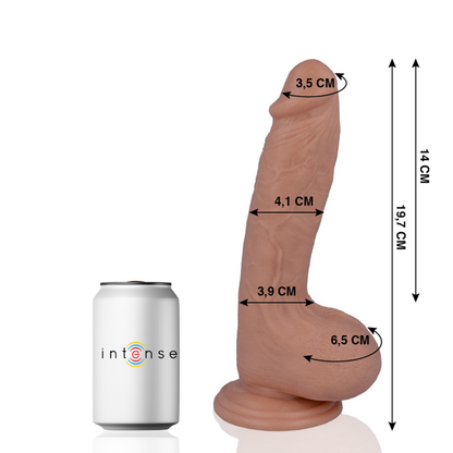 Penis realistico MR. INTENSE, lunghezza 19,7 cm e diametro 4,1 cm, modello 17 PENE REALISTICO, materiale realistico.