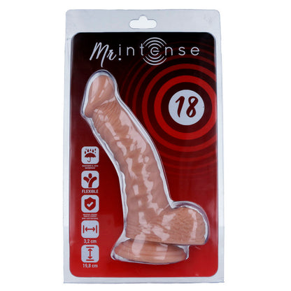 Penis realistico MR INTENSE, 19,8 cm, modello con dettagli realistici, superficie morbida e dimensioni di 3,2 cm di diametro.