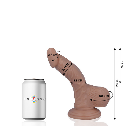 Penis realistico MR. INTENSE, 16 cm, con dettagli realistici e formato versatile, in materiale morbido e resistente.