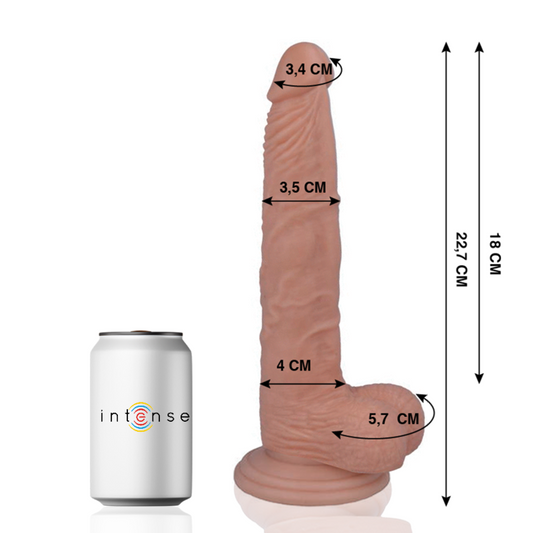 Penis realistico MR. INTENSE, 29 cm di lunghezza e 3,5 cm di diametro, con dettagli realistici, immagine in primo piano