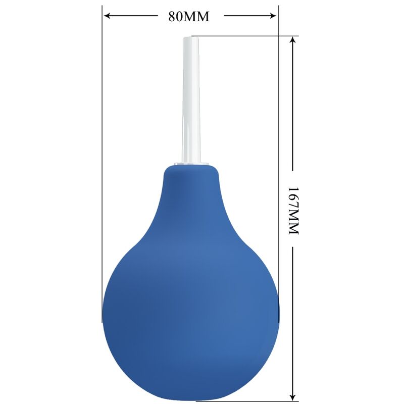 Doccia anale MR PLAY BlueB Super Power Blue, dispositivo in silicone blu, con design ergonomico per uso intimo e piacere.