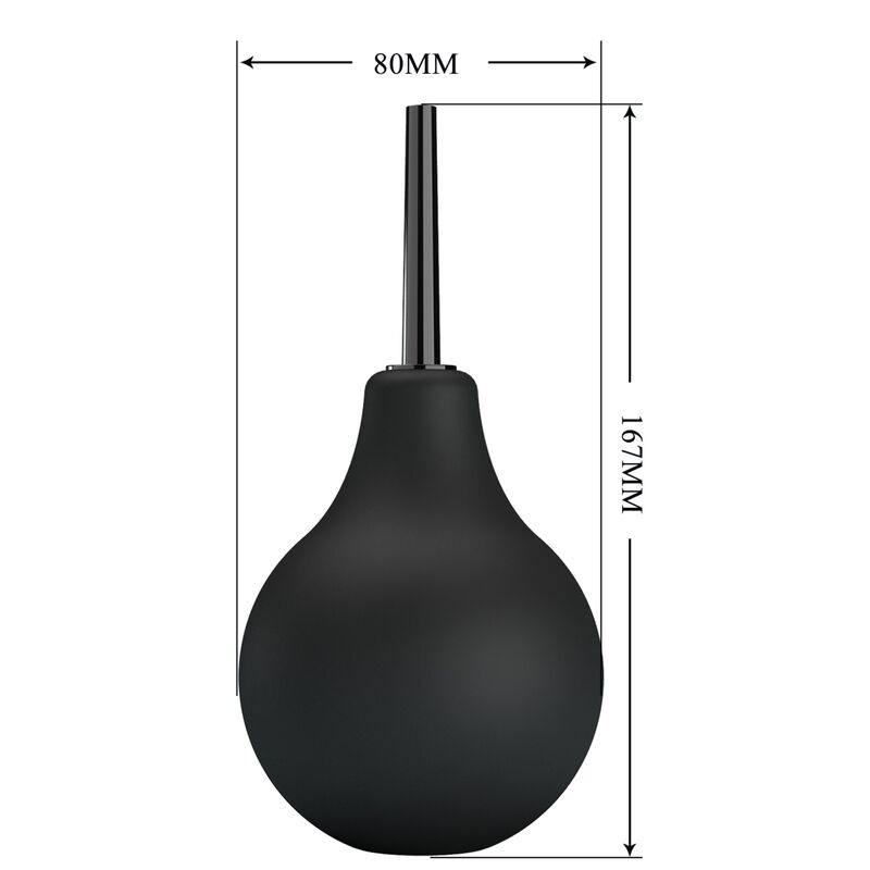Dildo anale MR PLAY Pera BLKB nero con superficie liscia e design realistico, ideale per stimolazione anale.