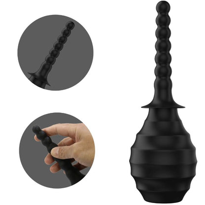 Vibratore potente con telecomando e plug anale nero di MR PLAY, design ergonomico e materiale sicuro per il piacere.