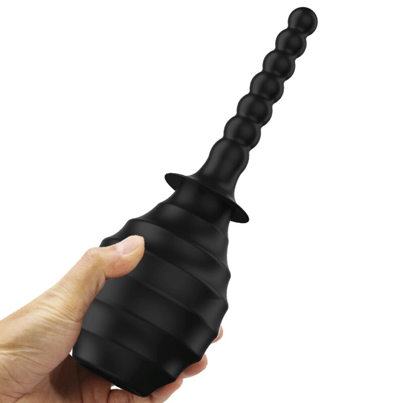 Vibratore potente MR PLAY con telecomando e plug anale nero, design ergonomico e stimolante, prodotto per il piacere.