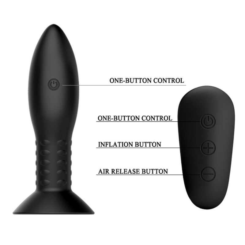 Spina con telecomando MR PLAY, sfere rotanti nere, gioco interattivo per bambini con luci e movimento.