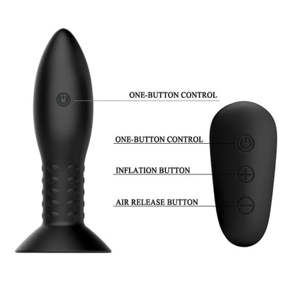 Spina con telecomando MR PLAY, sfere rotanti nere, gioco interattivo per bambini con luci e movimento.