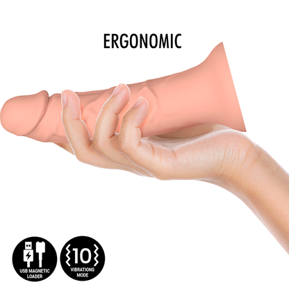 Dildo MYTHOLOGY Asher Original M con tecnologia WatchMe Wireless, vibratore compatibile, design realistico e dettagli realistici