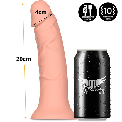 Dildo MYTHOLOGY Asher Original M, vibratore compatibile con tecnologia WatchMe Wireless, con design realistico e dettagli realistici.