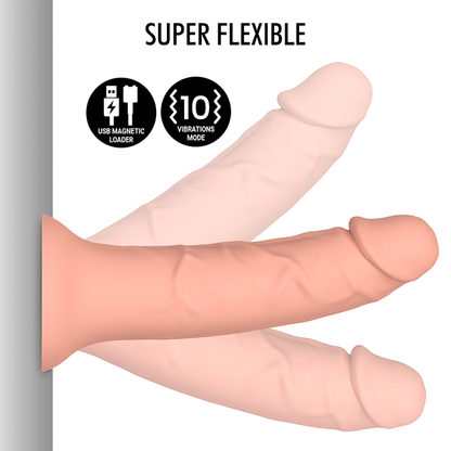 Dildo MYTHOLOGY ASHER originale M con tecnologia WatchMe Wireless, compatibile con vibratore MYTHOLOGY FANTASY.