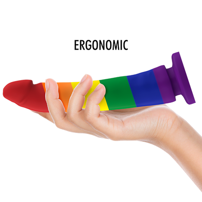 Dildo grande Mythology Devon Pride della linea Mythology Fantasy Dildo, dettagli realistici e design liscio in silicone.