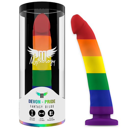 Dildo Mythology Devon Pride di MYTHOLOGY FANTASY DILDO, realistico e color carne, con forma anatomica adatta a piacere e stimolazione