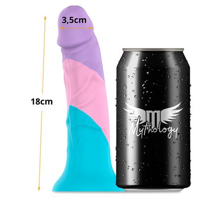 Dildo pastello Asher della linea Mythology Fantasy Dildo, silicone morbido e realistico, con dettagli anatomici.