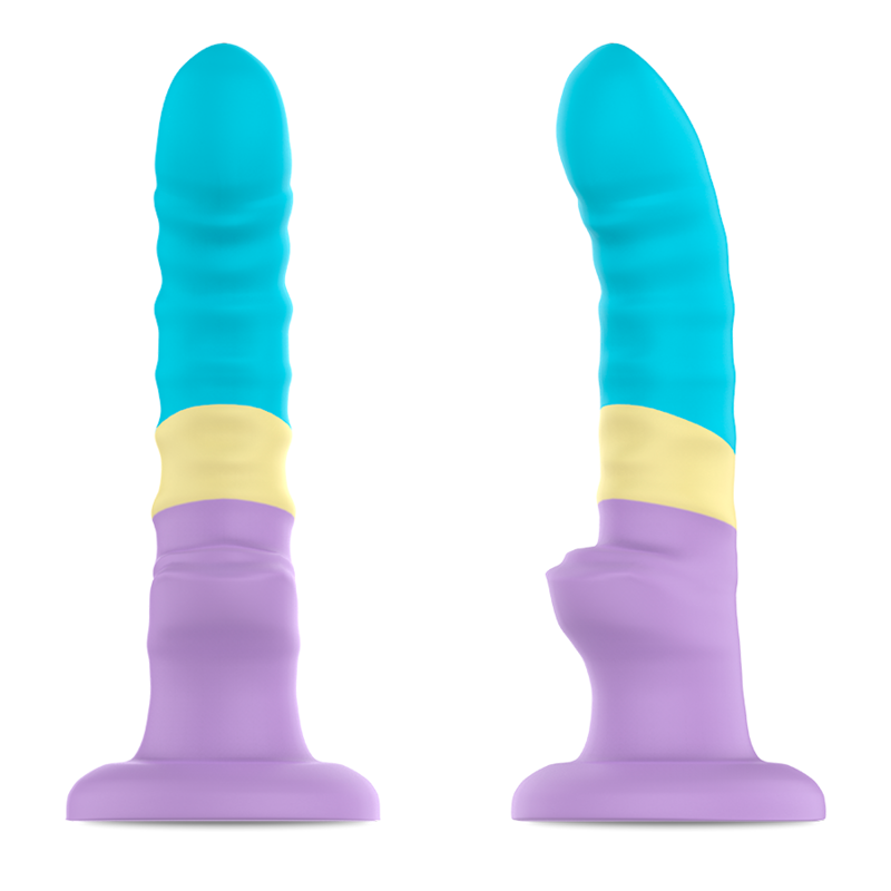 Dildo Colby in colori pastello della linea Mythology Fantasy Dildo, morbido e realistico, con dettagli anatomici.