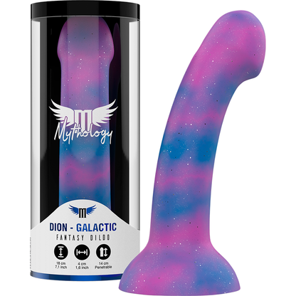 Dildo Mythology Dion Galactic Mythology Fantasy Dildo, forma cilindrica con dettagli intricati, colore nero opaco, realizzato in silicone morbido.