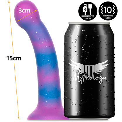 Dildo Mythology Dion Galactic S con tecnologia wireless, vibratore compatibile WatchMe, design futuristico e dettagli eleganti