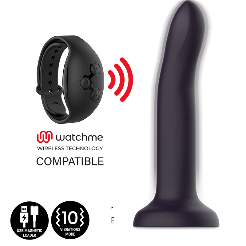 Dildo MYTHOLOGY DUMAN MYSTIC di grandi dimensioni, vibratore wireless compatibile con tecnologia WatchMe, design realistico e dettagliato