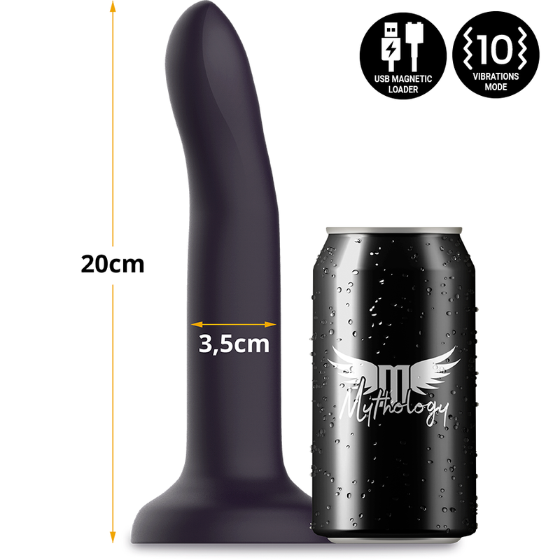 Dildo Mythology Duman Mystic L di MYTHOLOGY FANTASY con tecnologia wireless WatchMe, dettagli realistici e design elegante