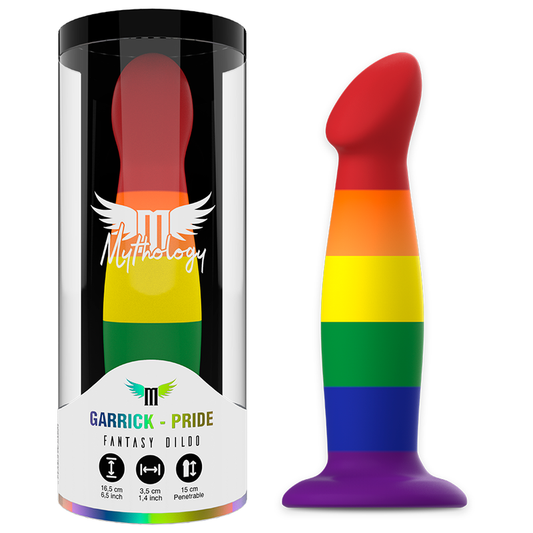 Dildo Mythology di Garrick, dettagliato e realistico, con superficie liscia e design elegante, prodotto da Mythology Fantasy Dildo.