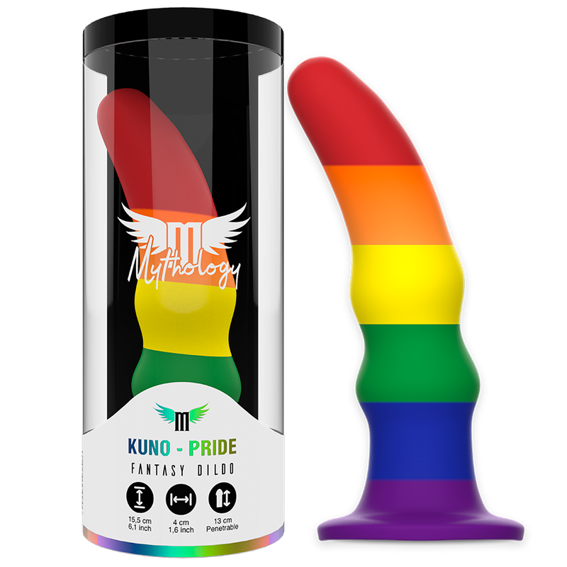 Dildo Mythology Kuno Pride Mythology Fantasy Dildo in dettaglio, con superficie liscia e design ergonomico per piacere.
