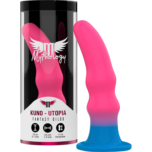 Dildo Kuno Utopia della linea Mythology Fantasy Dildo, dettagli realistici e design ergonomico in silicone, colore naturale.