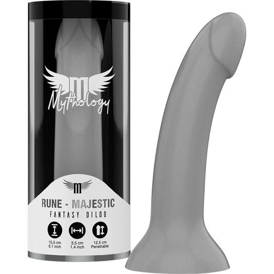 Dildo MYTHOLOGY Rune Majestic S di MYTHOLOGY FANTASY DILDO con superficie dettagliata e design elegante in primo piano.