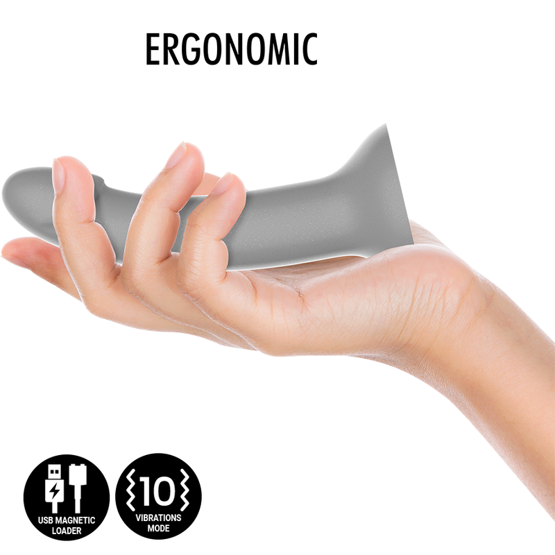 Dildo Mythology Rune Majestic S con tecnologia wireless, vibratore WatchMe compatibile, design elegante e dettagli dettagliati.