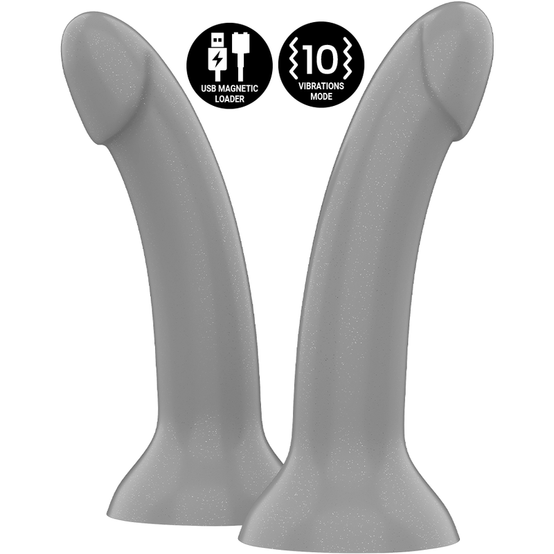 Dildo Mythology Rune Majestic S, vibratore wireless compatibile WatchMe, design dettagliato in silicone nero, prodotto erotico.