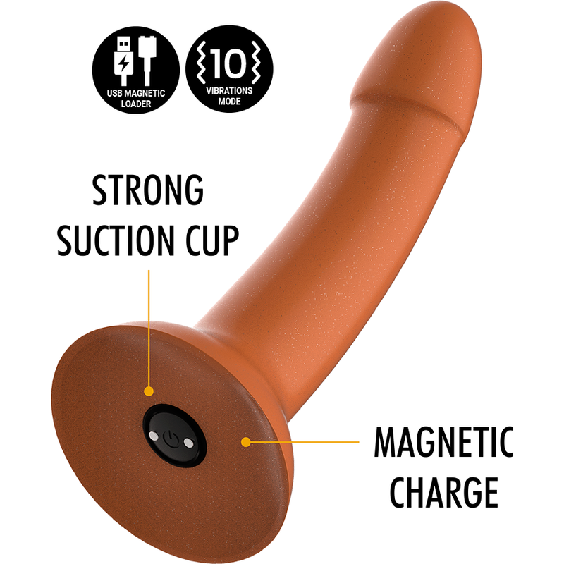 Dildo MYTHOLOGY Rune Royal M con tecnologia wireless, vibratore WatchMe, design elegante e compatibile con dispositivi wireless.