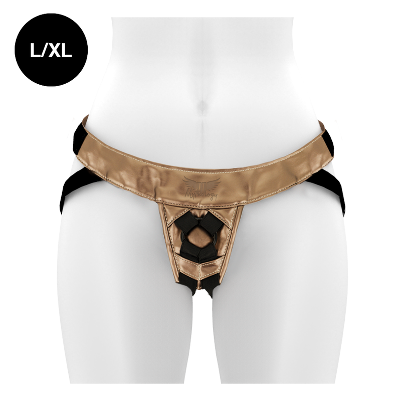 Pettorina in bronzo Mythology Fantasy L/XL, imbracatura per cani con design fantasy, resistente e alla moda.