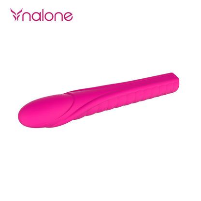Vibratore rosa Nalone Dixie Potente, design ergonomico e dettagliato, ideale per stimolazione intensa e piacere personale.