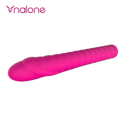 Vibratore rosa Nalone Dixie Potente con design ergonomico e dettagli lisci, ideale per stimolazione intensa e piacere personale.