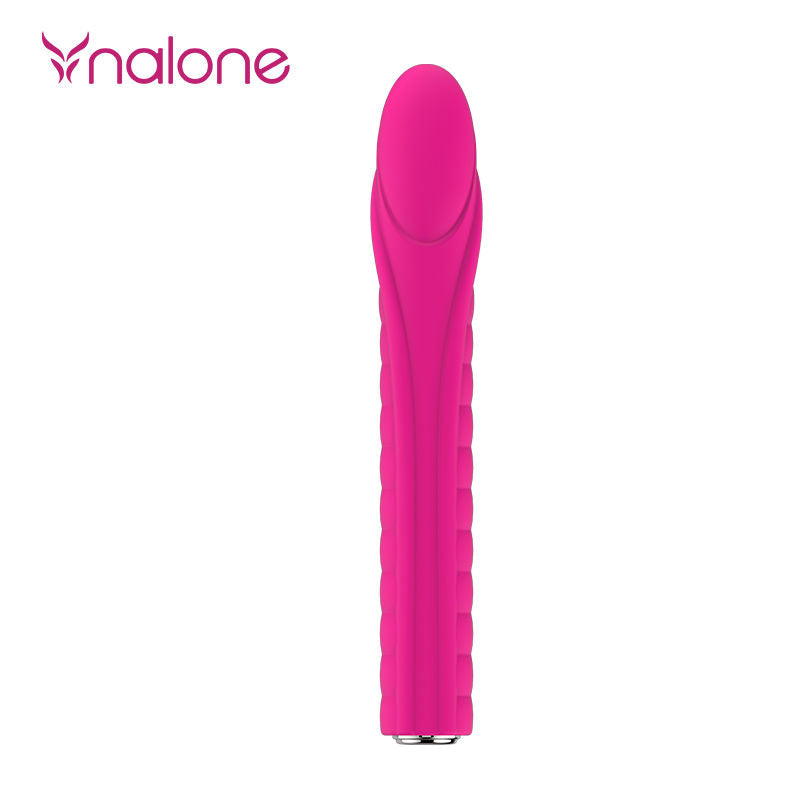 Vibratore rosa Nalone Dixie potente con design ergonomico e dettagli morbidi, ideale per stimolazione e piacere personale.