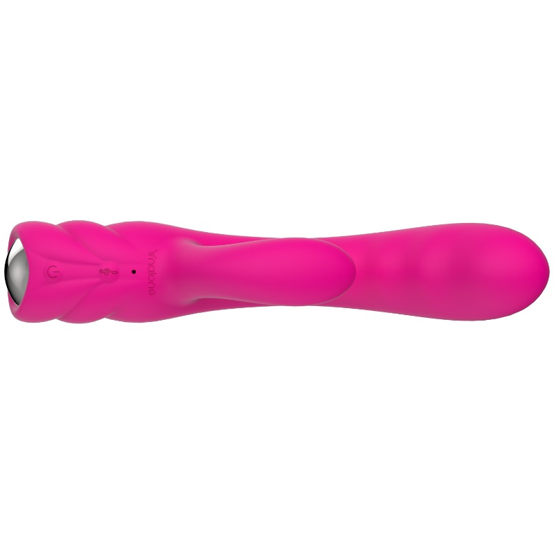 Vibratore Nalone Pure Rabbit con funzione calore, design elegante e dettagli realistici, ideale per stimolazione e relax.