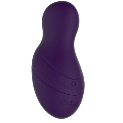 Stimolatore Gogo Nalone in gel morbido lilla, dispositivo di piacere compatto e ergonomico, ideale per stimolazione sensoriale.