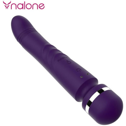 Massaggiatore Nalone a doppia testa Yoni in silicone, con design ergonomico e superficie liscia per massaggi rilassanti.