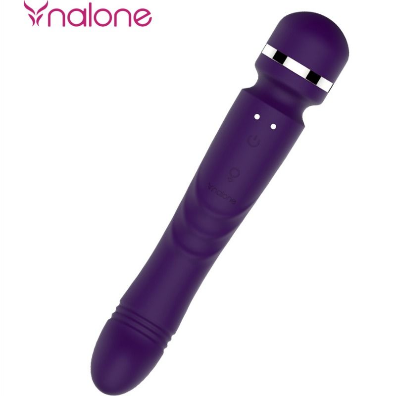 Massaggiatore Nalone a doppia testa Yoni con design ergonomico e superfici lisce, ideale per il benessere e il relax.