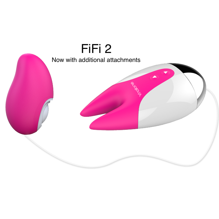 Stimolatore clitoride Nalone Fifi 2 con design ergonomico, dettagli eleganti e superficie liscia per piacere intenso.