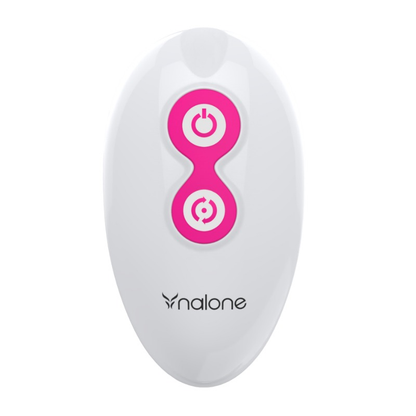 Vibratore anale Nalone Pearl nero con telecomando, design elegante e discreto, ideale per piacere e stimolazione.