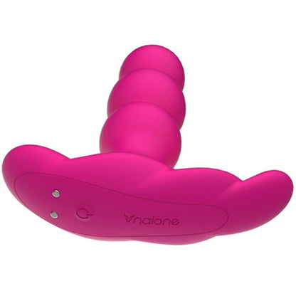 Vibratore anale Pearl Nalone nero con telecomando, design elegante e pratico per stimolazione anale.