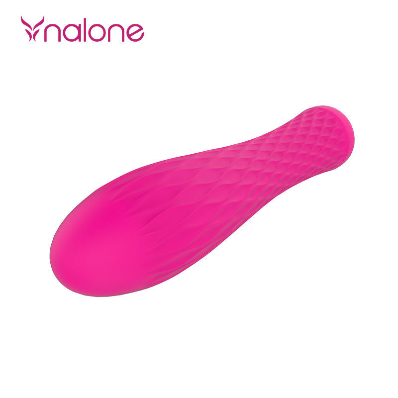 Vibratore Ian Mini Rosa di Nalone, piccolo e compatto con design elegante, ideale per stimolazione personale.